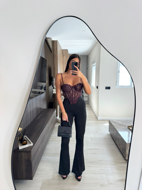 PANTALÓN LICRA FRÍA CAMPANA - NEGRO