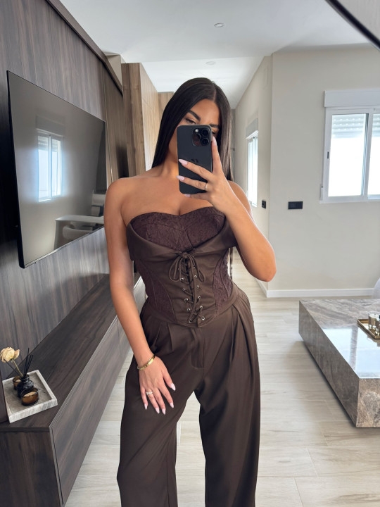 CONJUNTO ALESSIA - MARRÓN