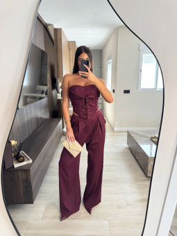 CONJUNTO ALESSIA - BURDEOS