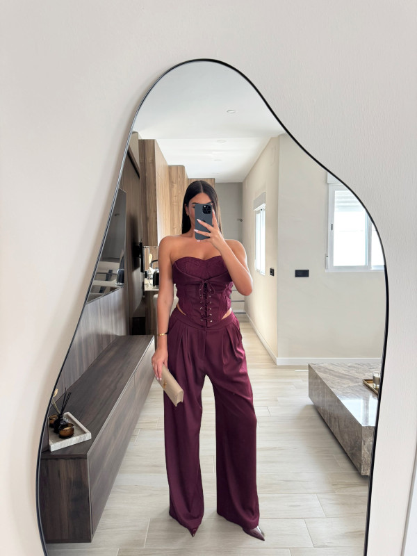 CONJUNTO ALESSIA - BURDEOS