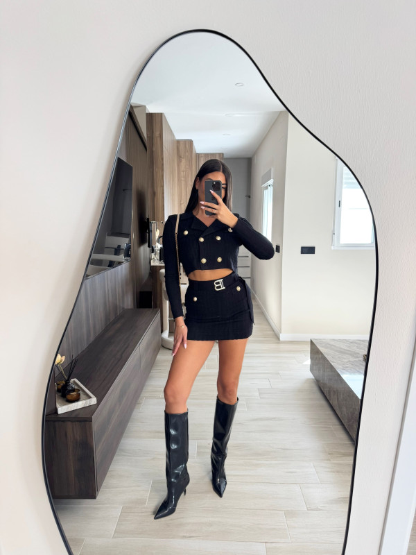 CONJUNTO BALMAIN PREMIUM - NEGRO