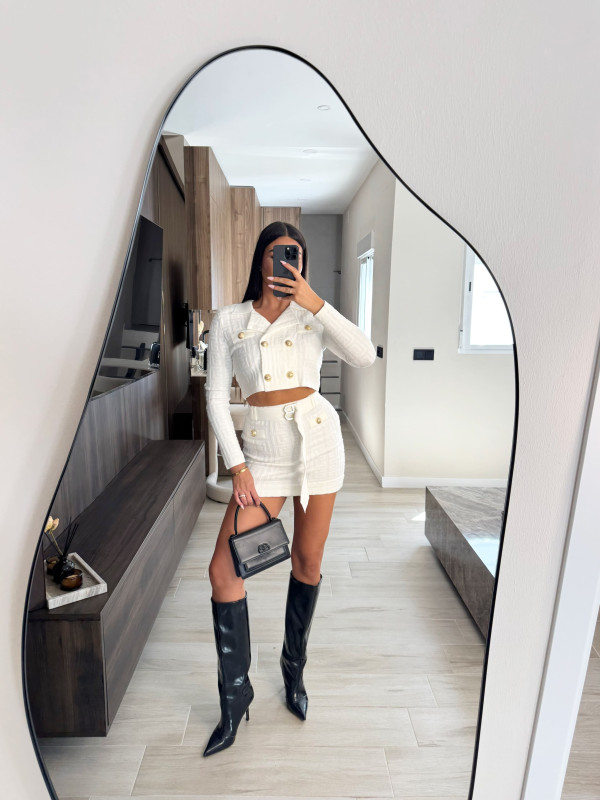 CONJUNTO BALMAIN PREMIUM - BLANCO