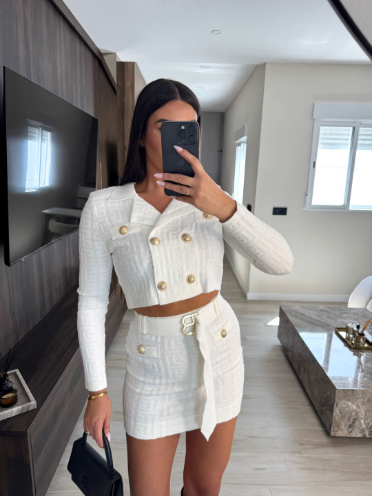 CONJUNTO BALMAIN PREMIUM - BLANCO