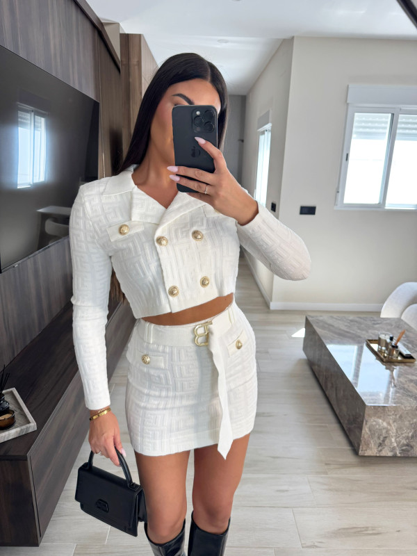 CONJUNTO BALMAIN PREMIUM - BLANCO