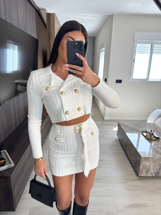 CONJUNTO BALMAIN PREMIUM - BLANCO