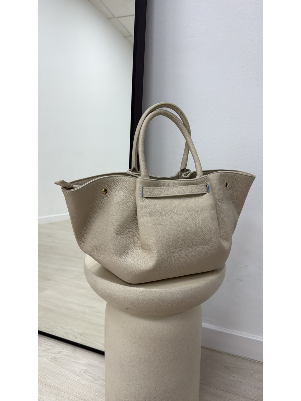BOLSO PREMIUM DE PIEL 100% - HUESO
