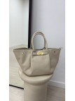BOLSO PREMIUM DE PIEL 100% - HUESO