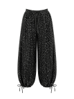 PANTALÓN GLOBO LENTEJUELAS - NEGRO