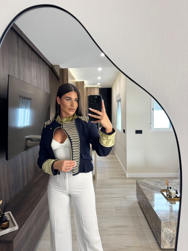 CHAQUETA EXCLUSIVA ALAMARES - BLANCA