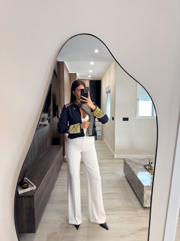 CHAQUETA EXCLUSIVA ALAMARES - BLANCA