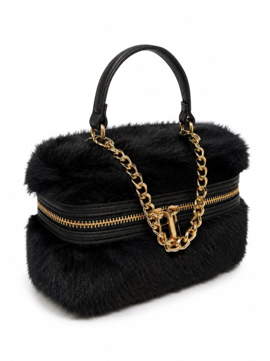 BOLSO VANITY PELO - NEGRO