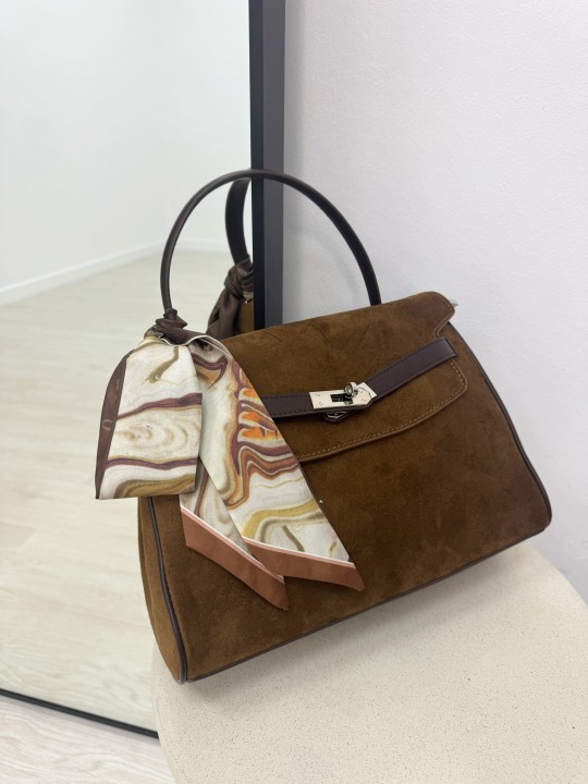 BOLSO KELLY ASA (PIEL DE ANTE) - CAMEL