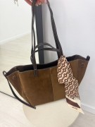 BOLSO POLENE (PIEL DE ANTE) - CAMEL