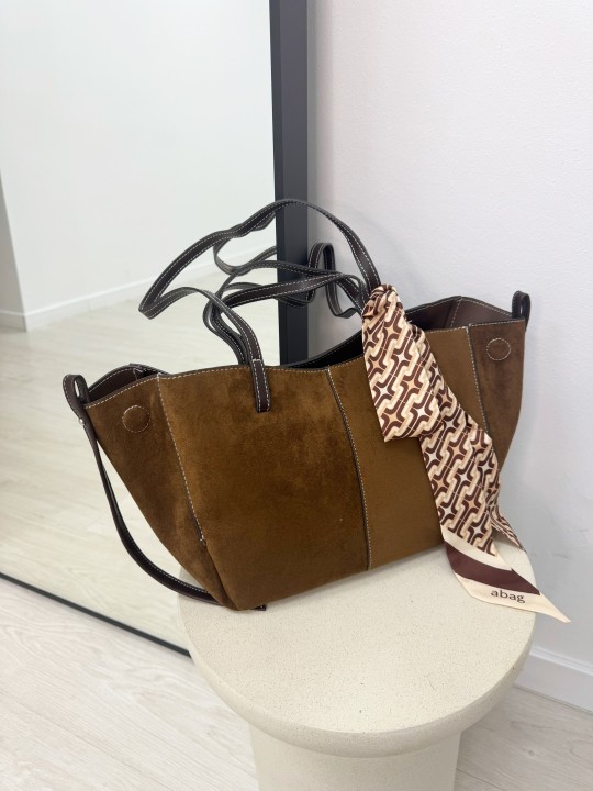 BOLSO POLENE (PIEL DE ANTE) - CAMEL