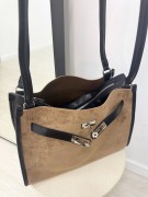 BOLSO TOTE KELLY (PIEL DE ANTE) - BEIGE