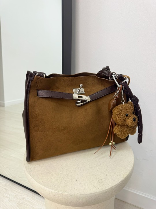 BOLSO TOTE KELLY (PIEL DE ANTE) - CAMEL