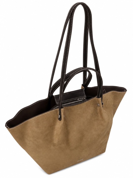 BOLSO MONACO (PIEL DE ANTE) - CAMEL CLARO