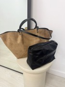 BOLSO MONACO (PIEL DE ANTE) - CAMEL CLARO
