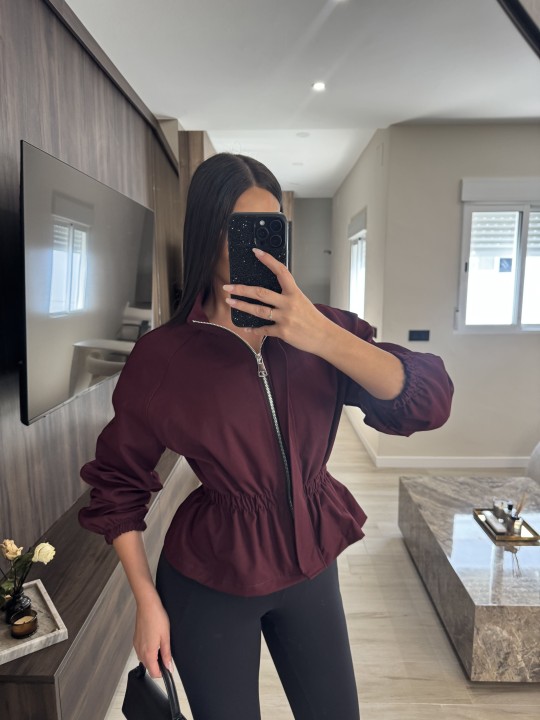 CHAQUETA CAROLINA - BURDEOS