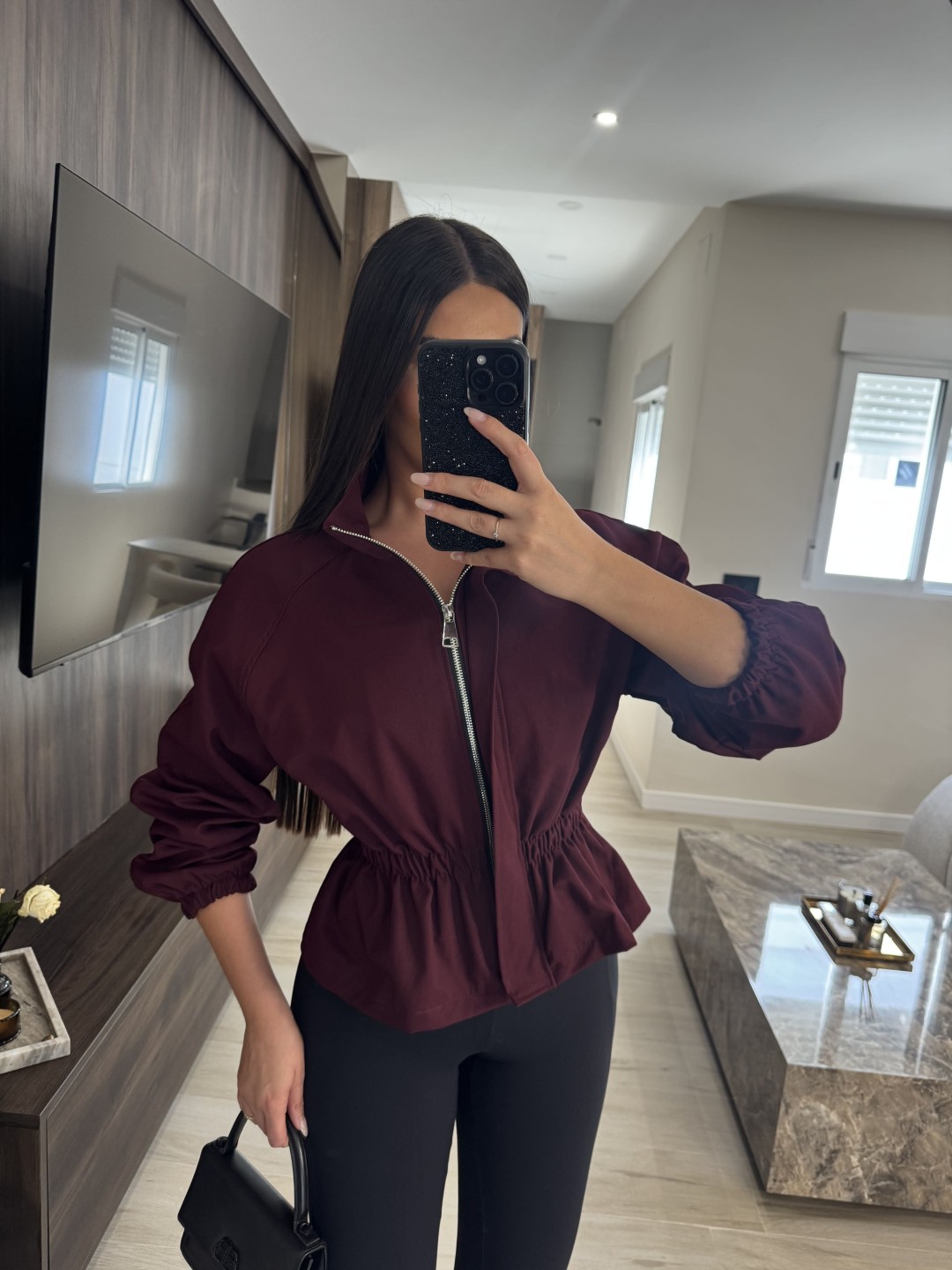 CHAQUETA CAROLINA - BURDEOS
