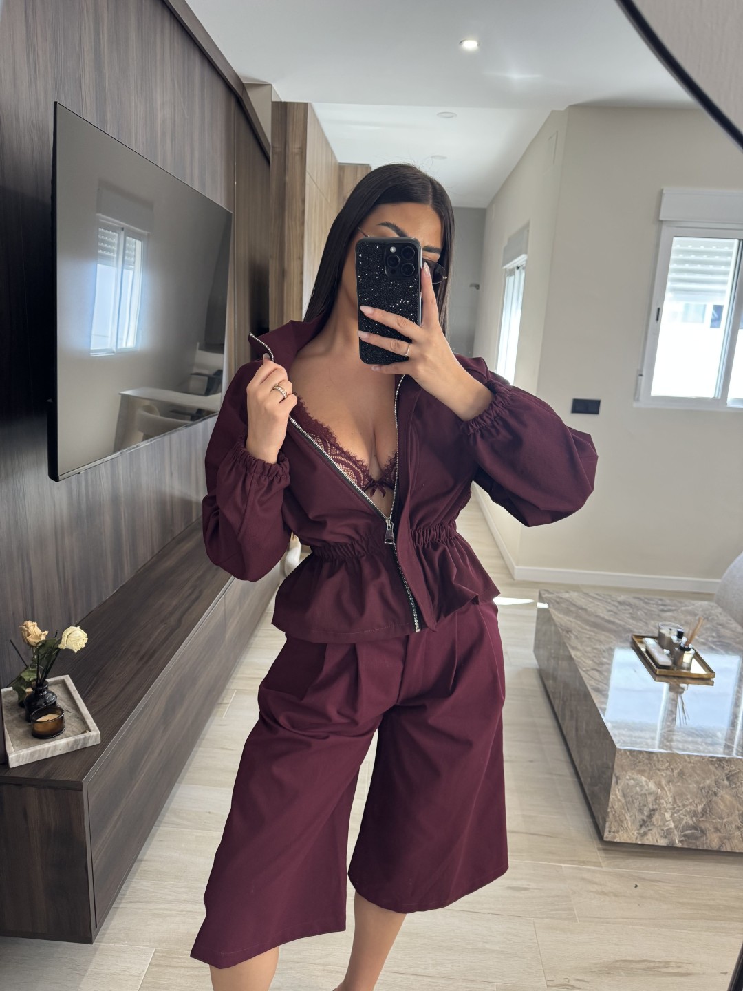 CHAQUETA CAROLINA - BURDEOS