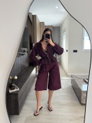 CHAQUETA CAROLINA - BURDEOS