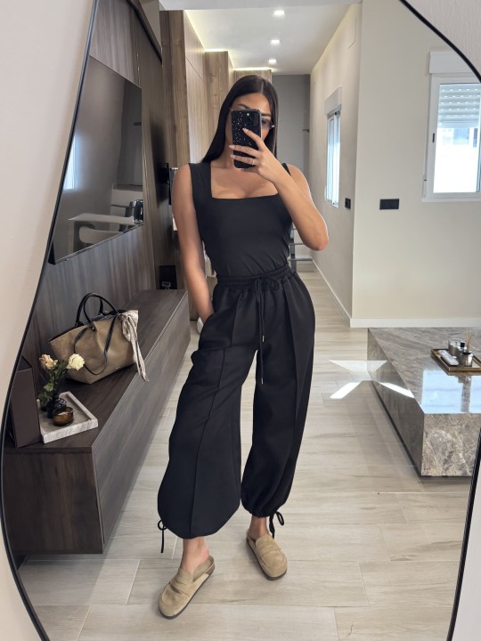 PANTALÓN CHÁNDAL LAZADA - NEGRO