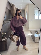 PANTALÓN CHÁNDAL LAZADA - BURDEOS