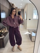 PANTALÓN CHÁNDAL LAZADA - BURDEOS