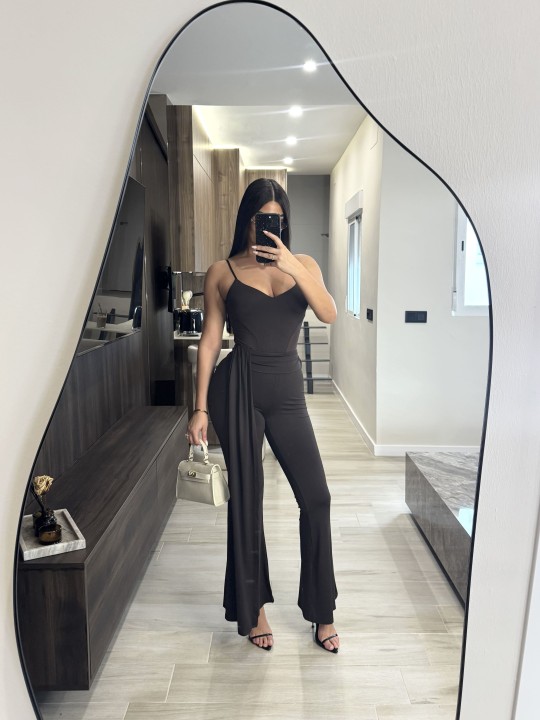 PANTALÓN LICRA PREMIUM - MARRÓN