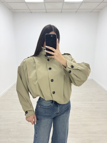 BOMBER GABRDINA - CAMEL