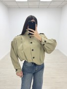 BOMBER GABRDINA - CAMEL