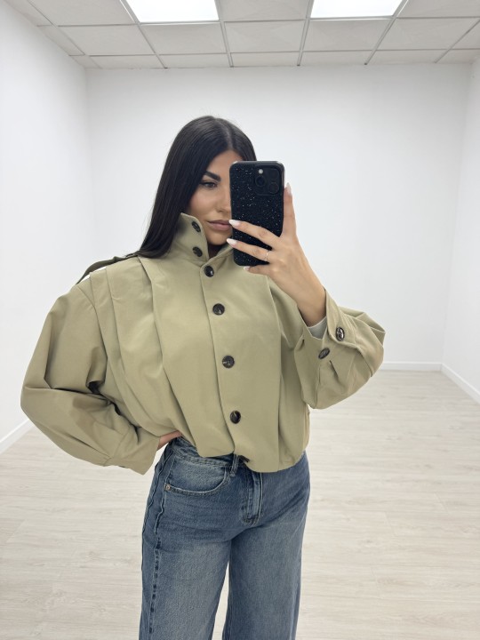 BOMBER GABRDINA - CAMEL