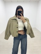 BOMBER GABRDINA - CAMEL