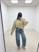 BOMBER GABRDINA - CAMEL