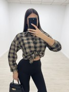 CAMISA CUADROS ANUDADA
