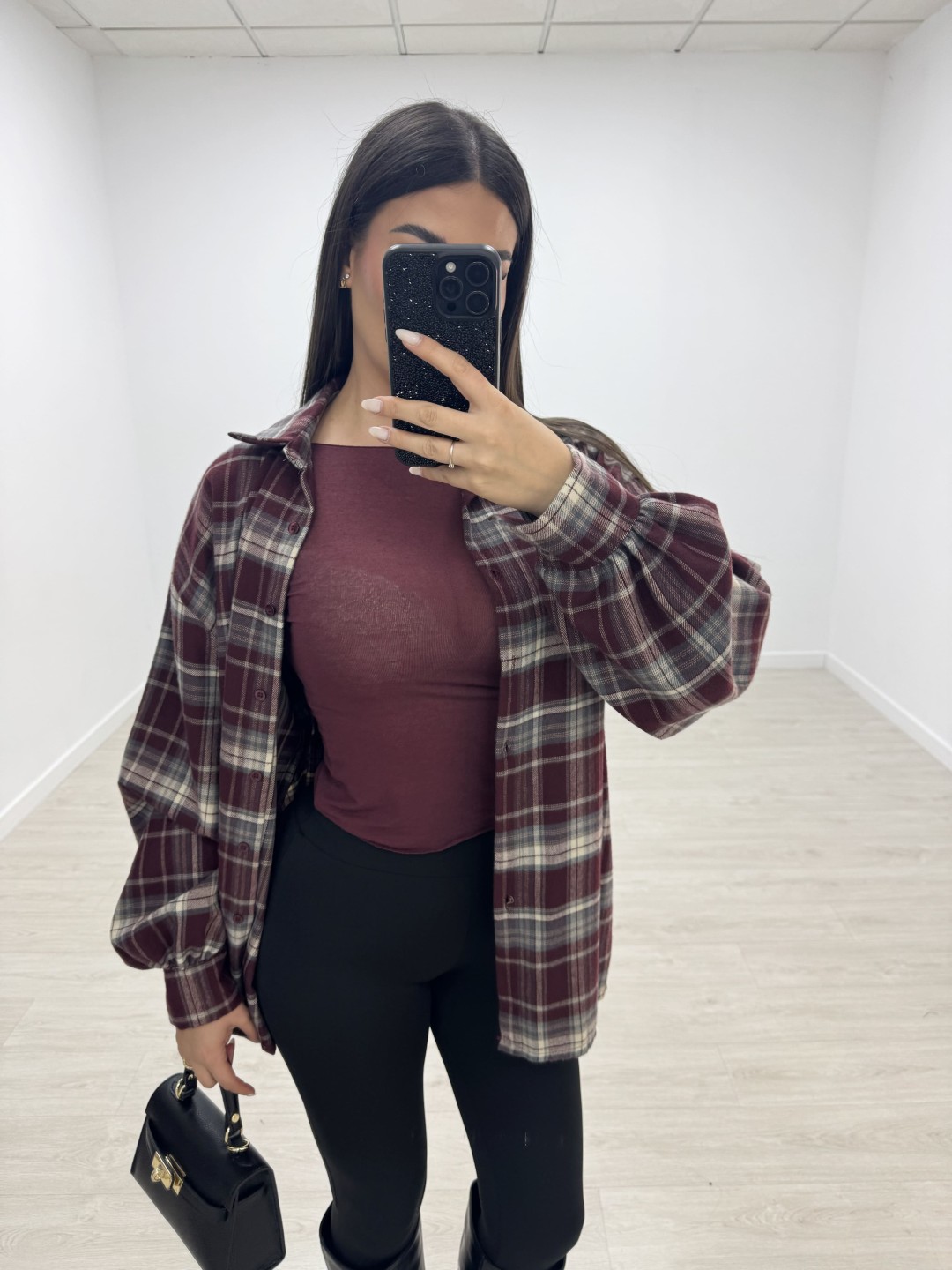 CAMISETA SEMITRANSPARENTE - BURDEOS