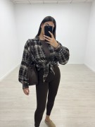SOBRECAMISA CUADROS - MARRÓN