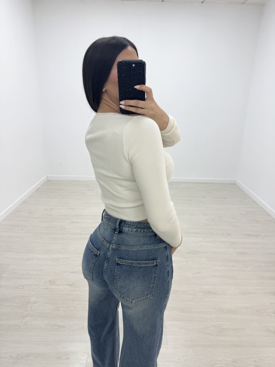 JERSEY PUNTO BÁSICO - BEIGE