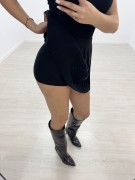 FALDA TABLAS PUNTO - NEGRO
