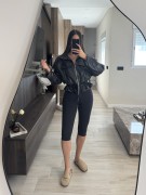 CHAQUETA POLIPIEL - NEGRA