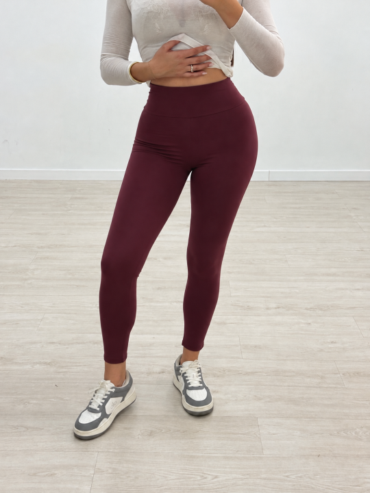 LEGGINS LICRA FRÍA - BURDEOS