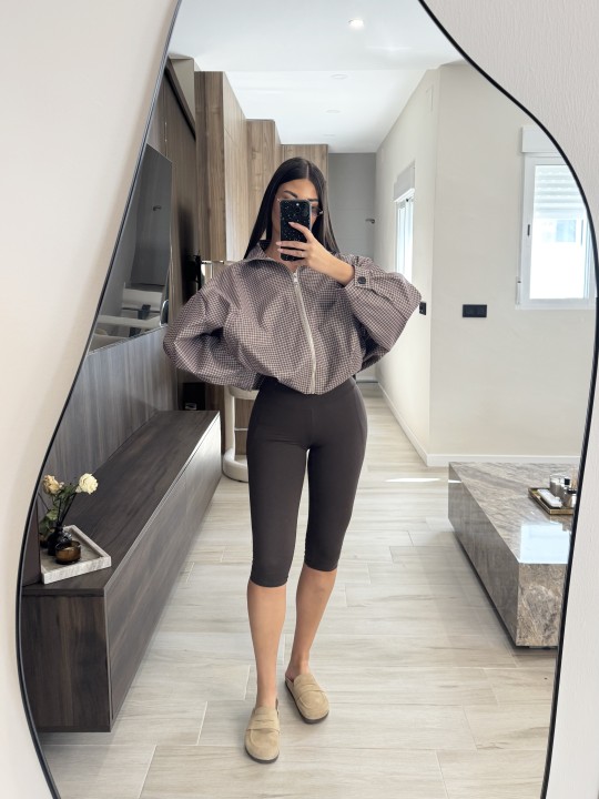 LEGGINS CAPRI LICRA FRÍA - MARRÓN