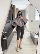 LEGGINS CAPRI LICRA FRÍA - MARRÓN