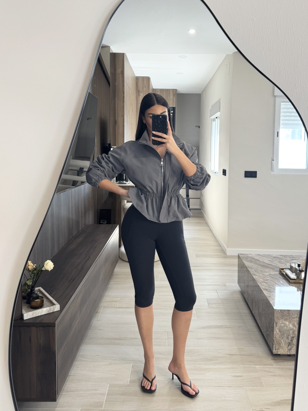 LEGGINS LICRA FRÍA CAPRI - NEGRO