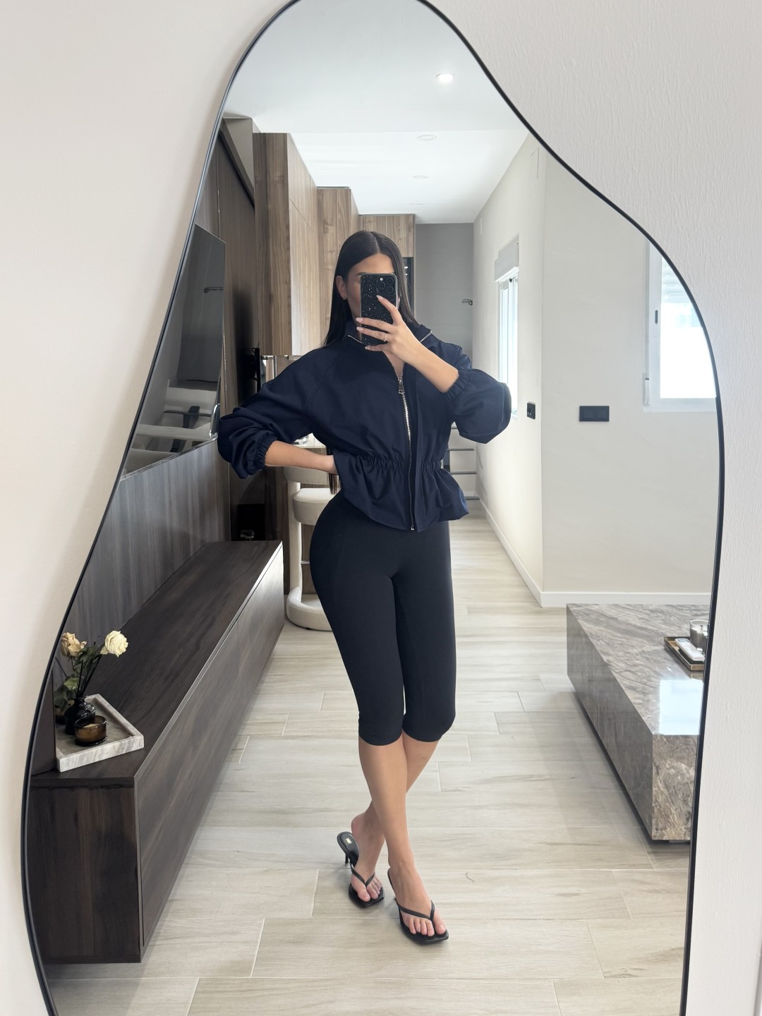 LEGGINS LICRA FRÍA CAPRI - NEGRO