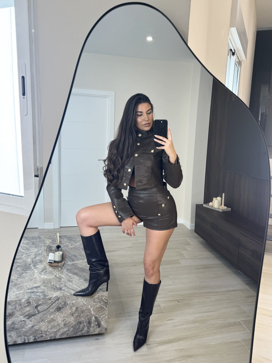 CONJUNTO EXCLUSIVO PAULA - MARRÓN