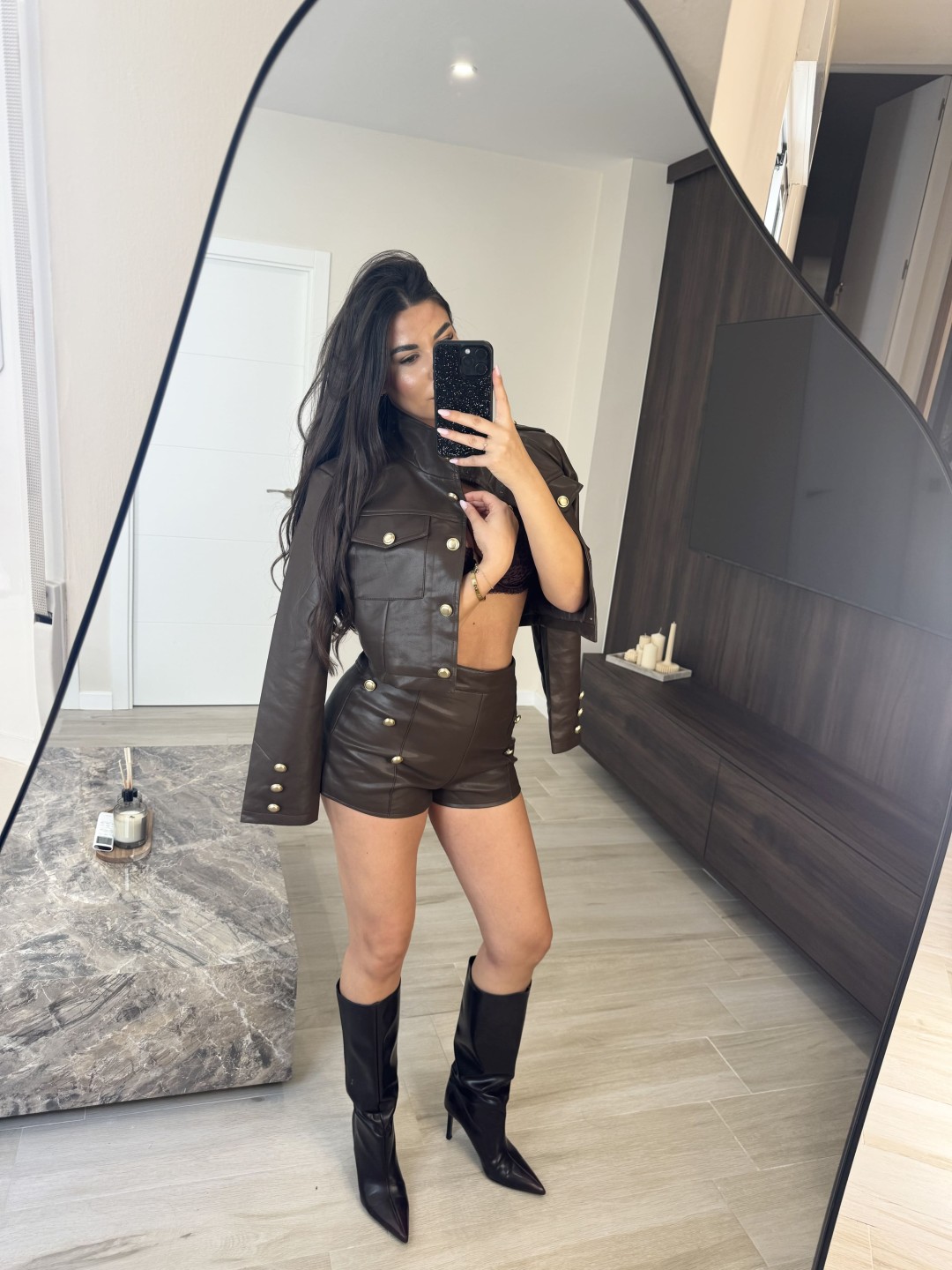 CONJUNTO EXCLUSIVO PAULA - MARRÓN