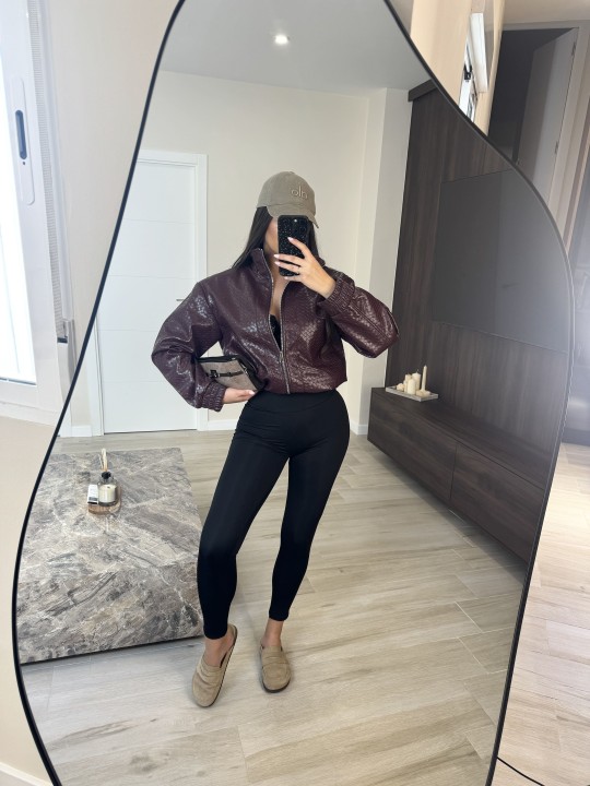 CHAQUETA BOTTEGA - BURDEOS