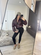 CHAQUETA BOTTEGA - BURDEOS